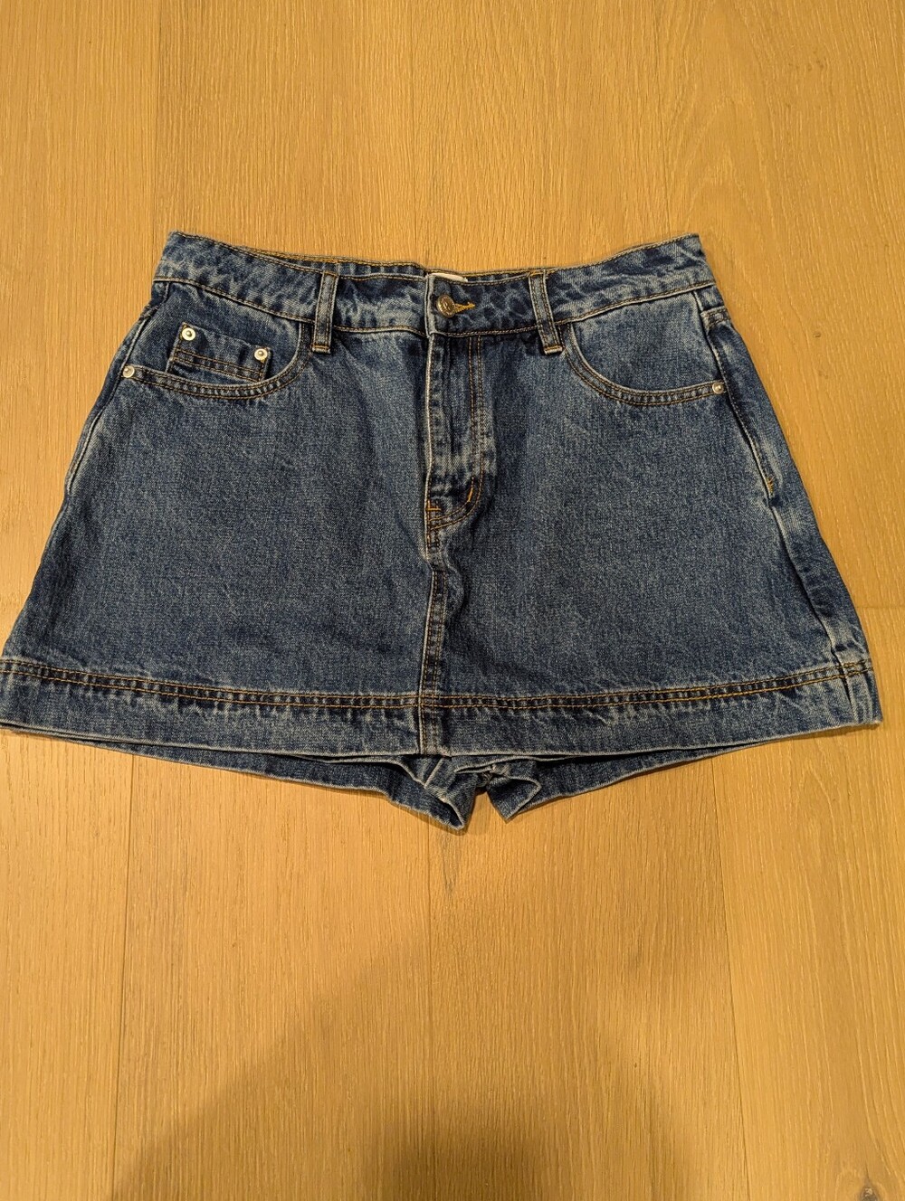 Classic Blue Denim Skort